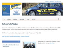 Tablet Screenshot of fahrschulen-weber.de